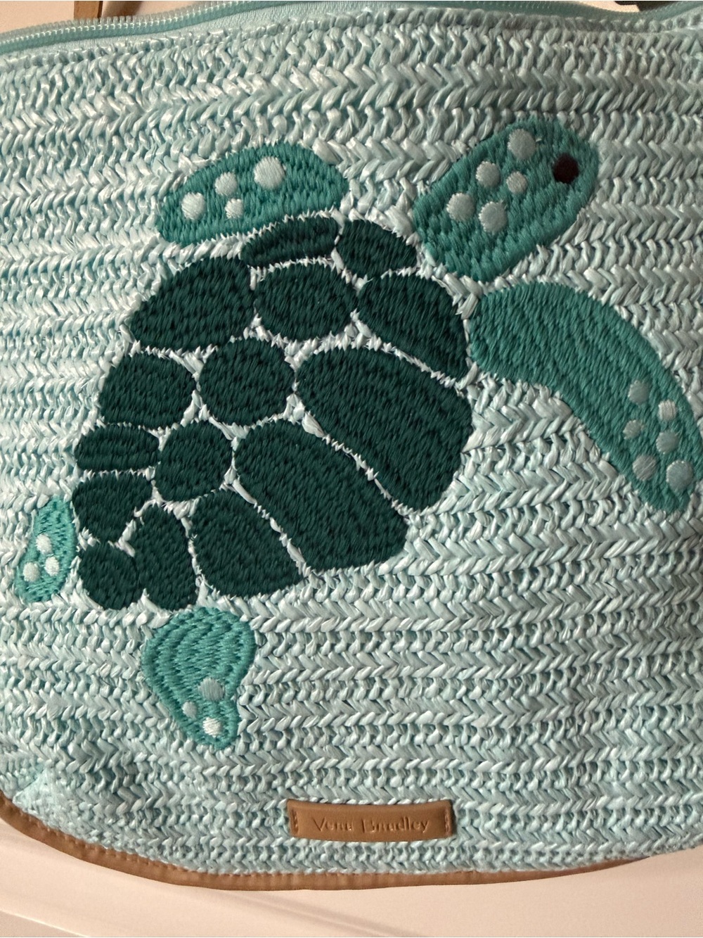 Vera Bradley Sea Turtle Crossbody Bag in Aqua - Picture 2 of 8